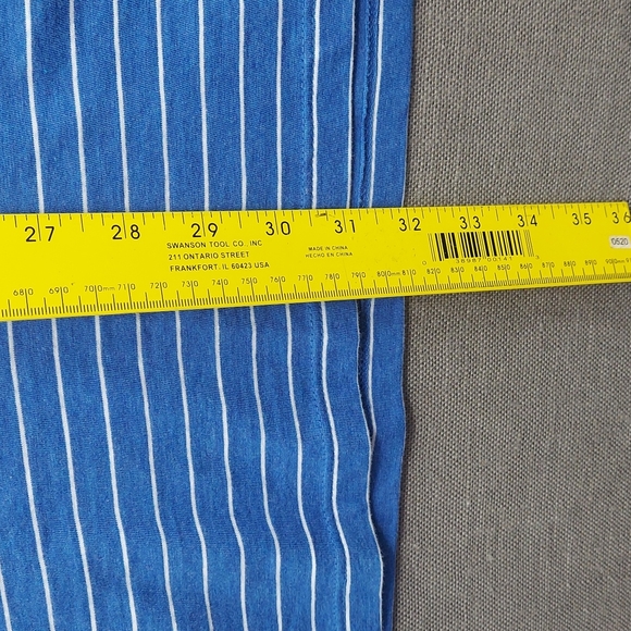 Vineyard Vines Blue White Striped Polo Whale Logo Shirt Two Button Pima Size XL - Picture 4 of 11